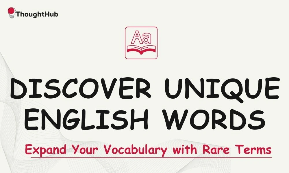Discover 100 Unique english Words